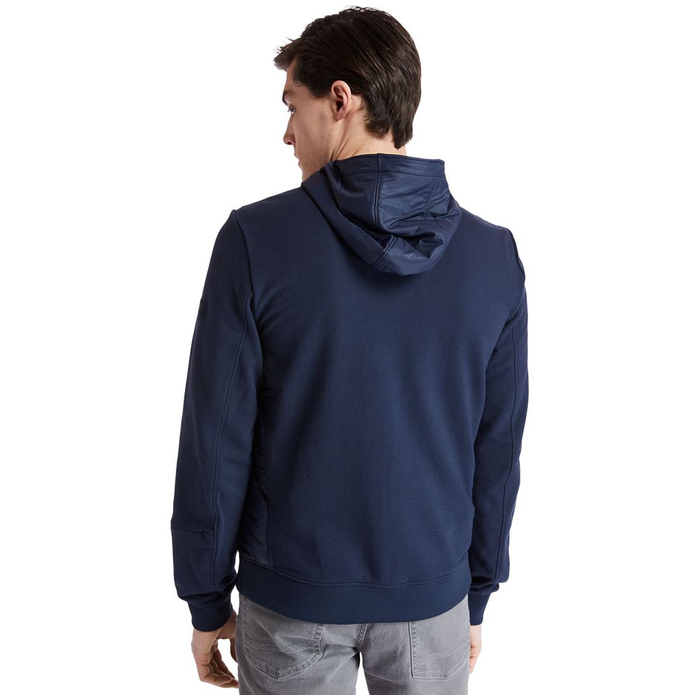 Chaquetas Timberland Hombre Mt. Cabot Hybrid Azul Marino - Chile WXO-618297